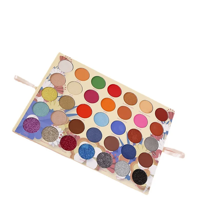 
Cosmetics new 70 color double layer flower eye shadow bead matte gloss piece multicolor domestic goods eye shadow plate 