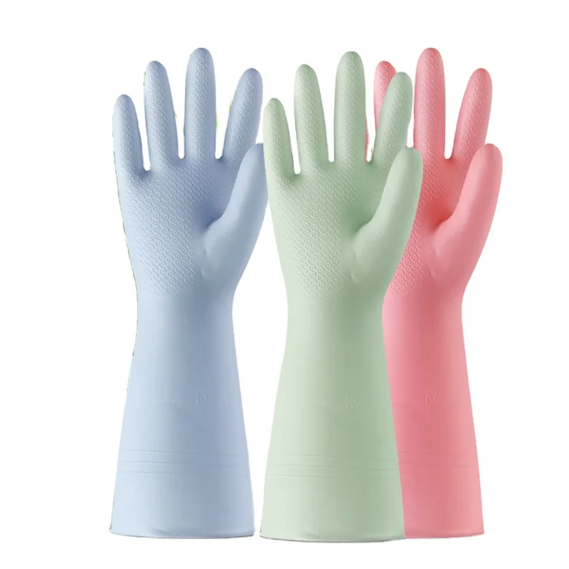 High-quality Beef Tendon PVC Gloves Washing Dishes Thickened Wear-resistant Housework Gloves Non-slip Waterproof Gloves