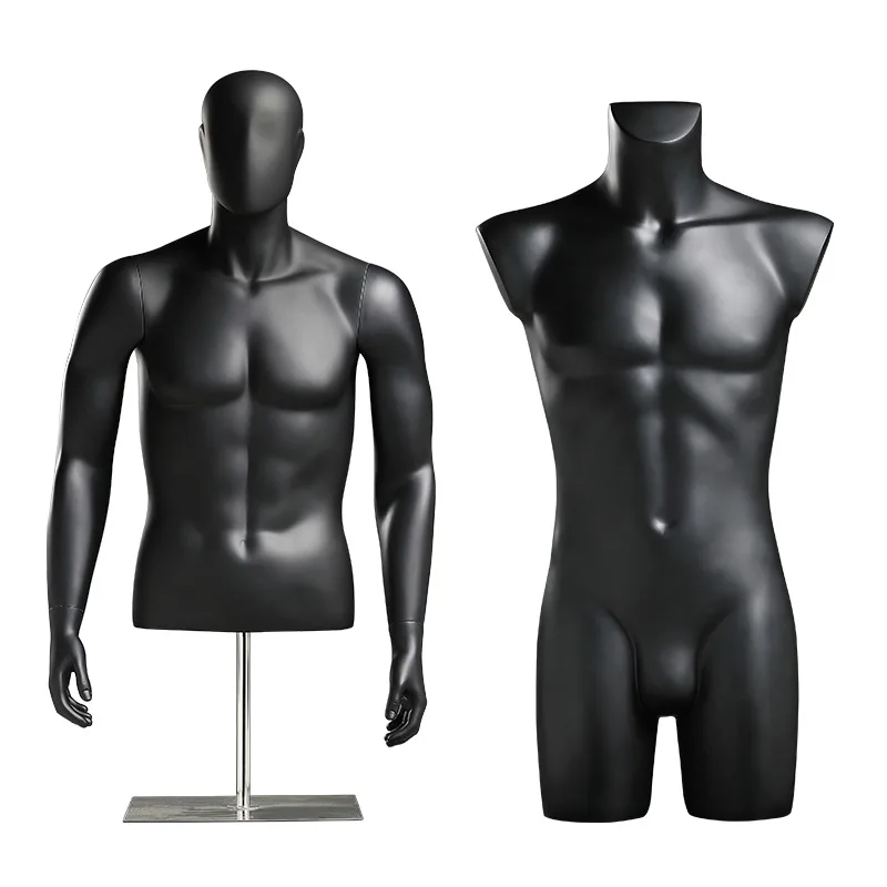 Cheap Half-Body Male Mannequin Fiberglass Men Dummy Model For Shop
