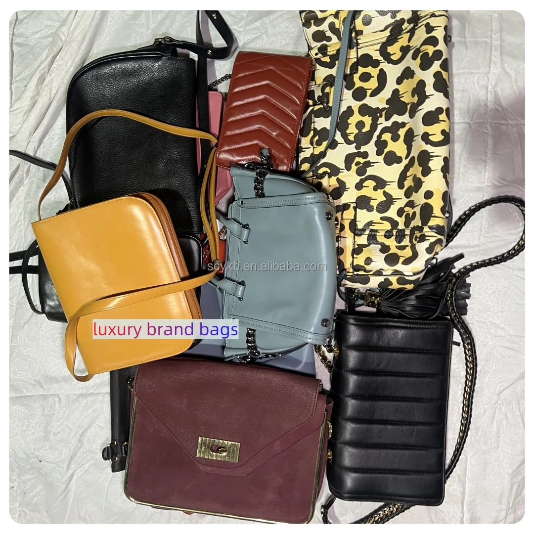 A1 Used Bag Branded Ladies Italy of Real Leather in Good Condition Second Hand Luxury Brand Bags in Bales Original Luxury Bags