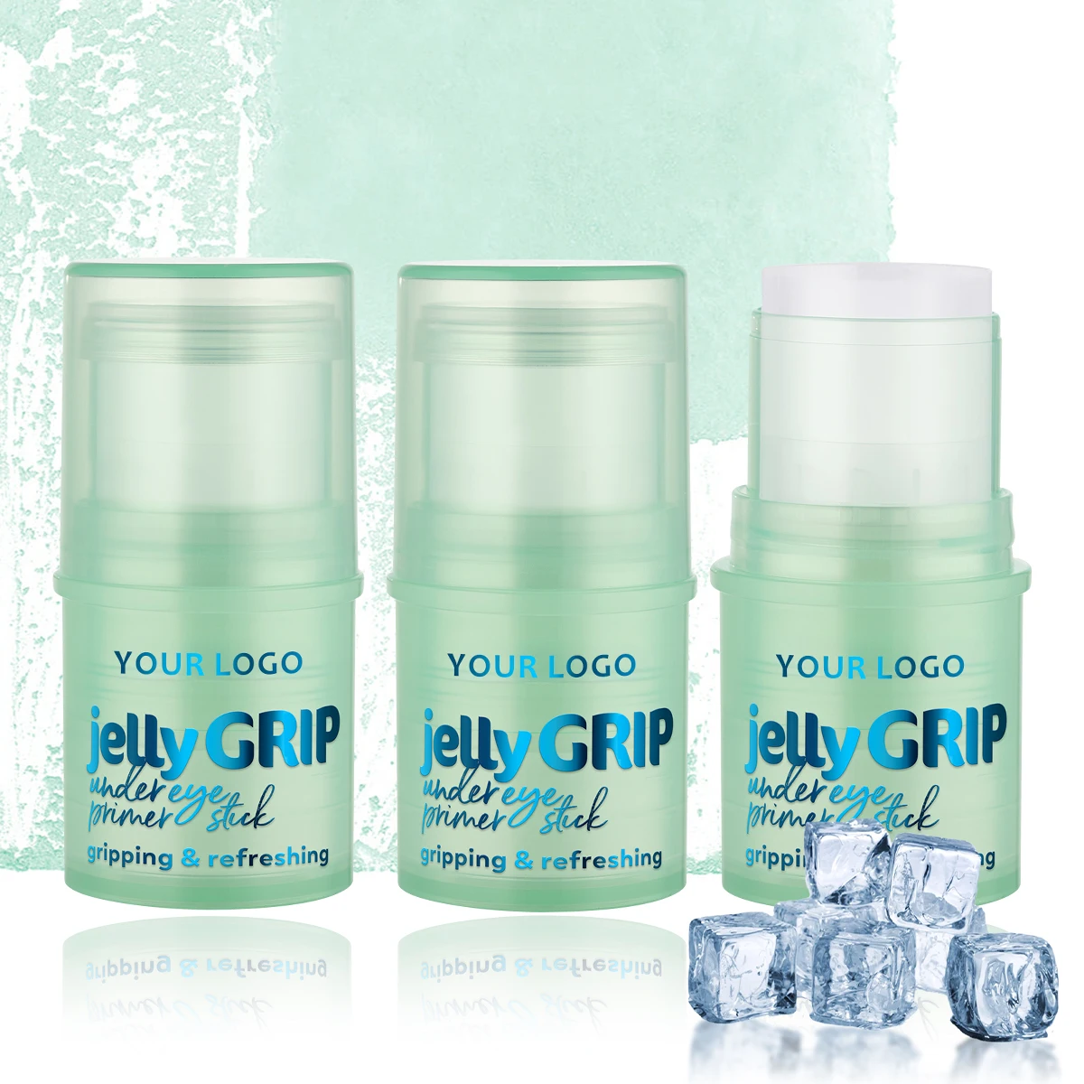 Custom Logo Natural Hyaluronic Acid Moisture Smooth Fine Lines Primer Base Refreshing Jelly Grip Primer Stick