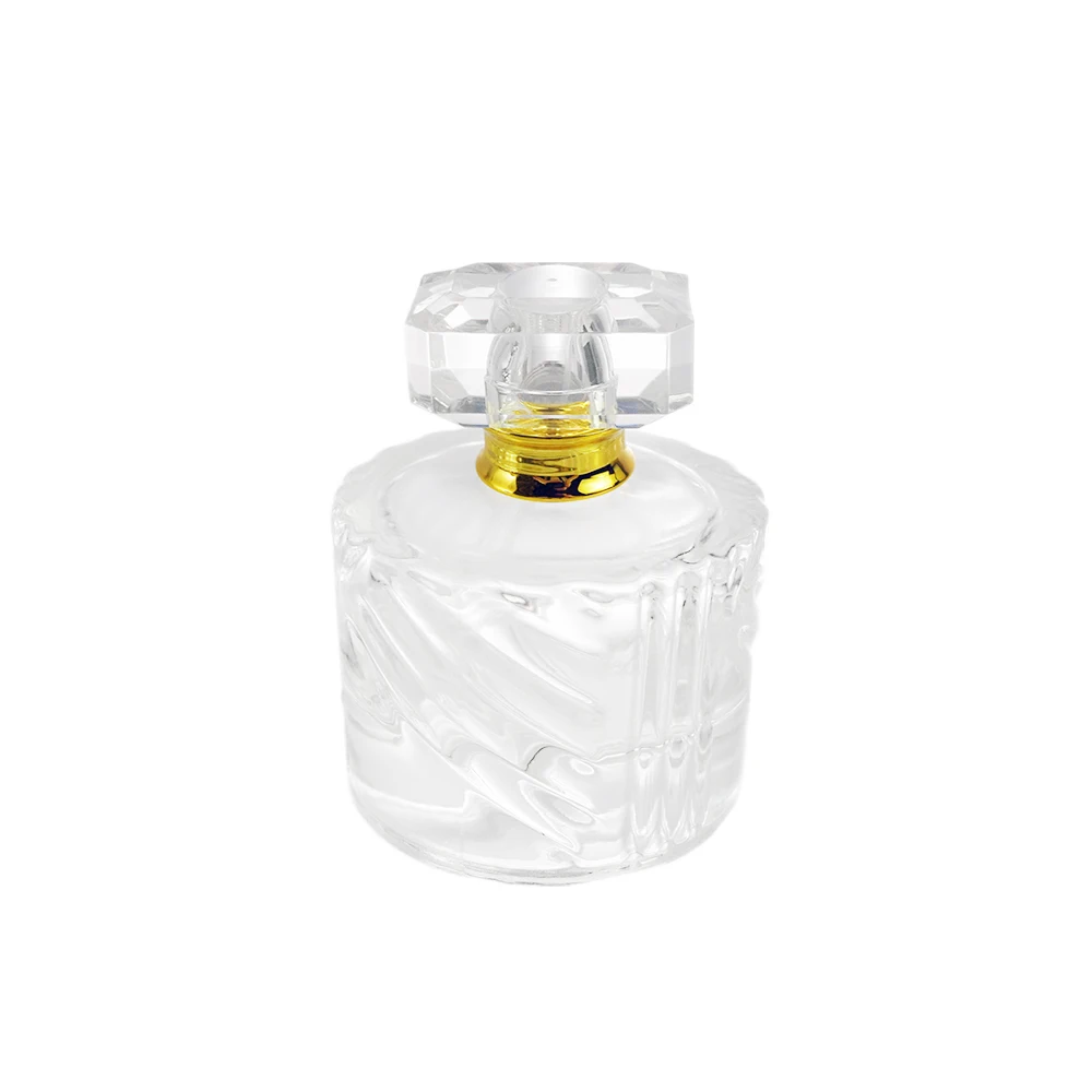 Size flat Perfume mist spray Bottle and perfume box in stock glass bottle manufacturing plant cost Kuulee Packaging 100 50 ml