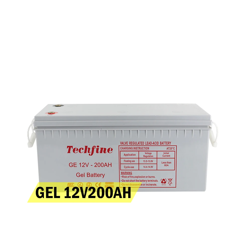 2022 Professional Manufacturer 12V 100AH 200AH 250AH 300AH 400AH gel 200 ah Sealed Lead acid Battery for solar panels