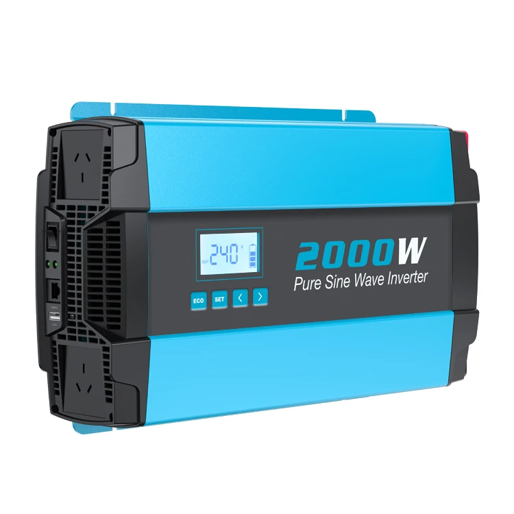 2000W 12Vdc to 240Vac Power Inverter for 200Ah+ Battery Pure Sine Wave Inverter