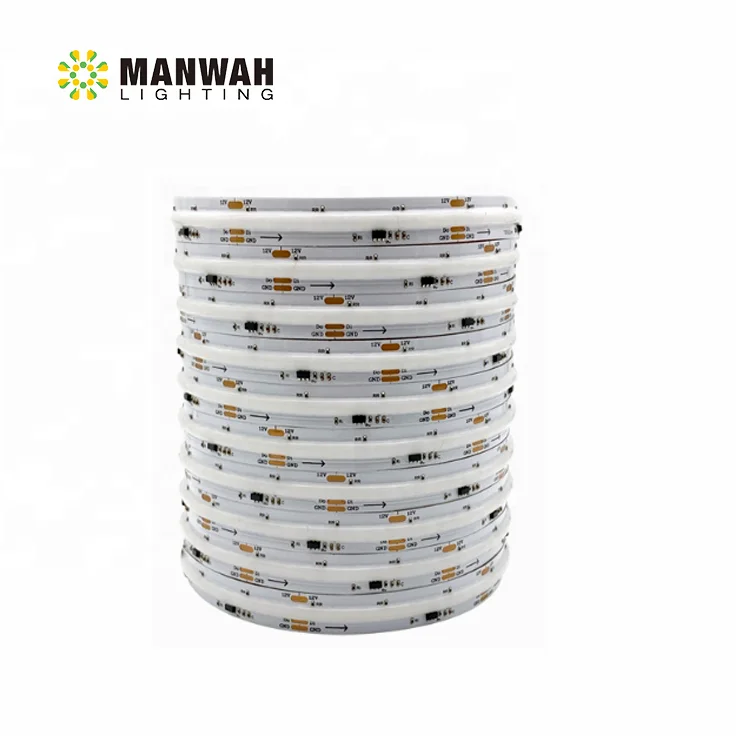 COB RGB WS2811 IC DC12V 24V светодиодный свет RA90 720 светодиодов на метр Гибкий Цифровой брелок адресуемый пиксельный светильник