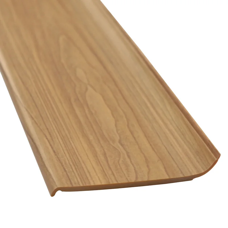 Foamed pvc skirting flame retardant waterproof pvc foam skirting board