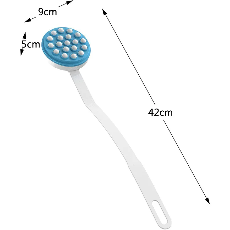 Wholesale Long-Handle Body Lotion Applicator Cream Oil Roller Massage Brush for Back Legs Head Bathroom Use Sunscreen Shower Gel