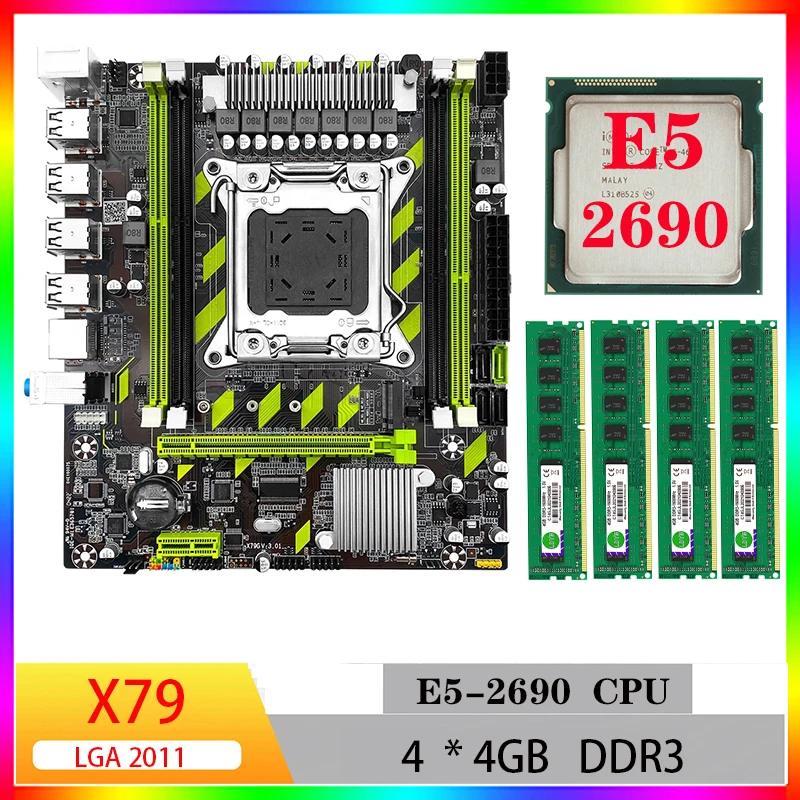 x79 lga 2011 motherboard xeon e5 2690 cpu ram combo kit x79 ddr3 Memory motherboards set
