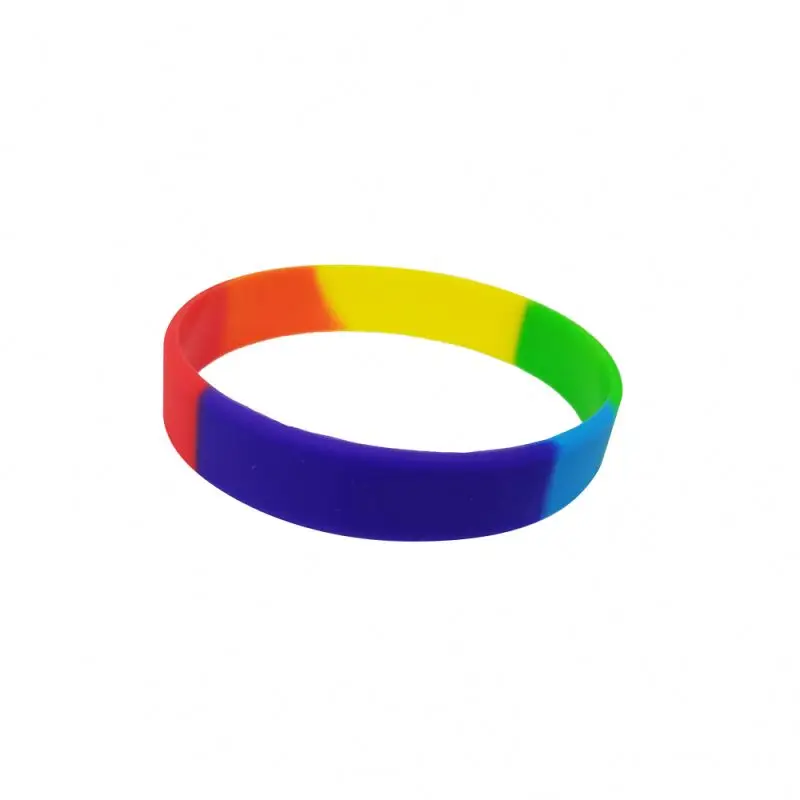 High Quality Advertising  Custom Logo Rubber Bracelet Buy Silicone Wristbands