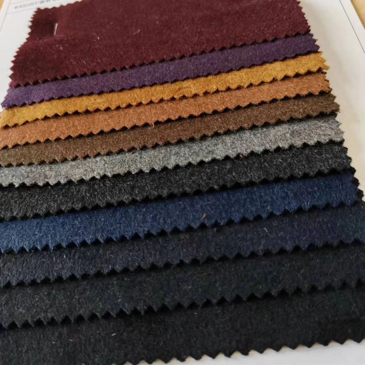 50Wool 400g/m single side woolen flannel flannel suede autumn and winter wool coat factory direct clearance stock