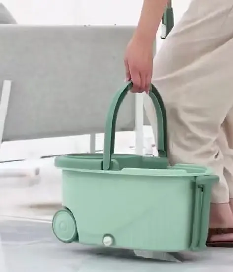 Floor Cleaning Microfiber Spinning Mop Bucket 360 Rotating Spinning Mop Bucket