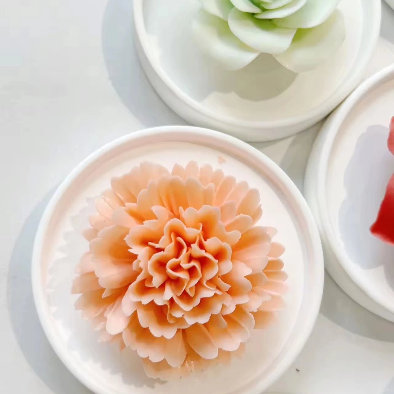 bougainvilleaCustom ceramic flower Fire Free Aromatherapy plaster diffuser pure handmade factory Chinese element flowers