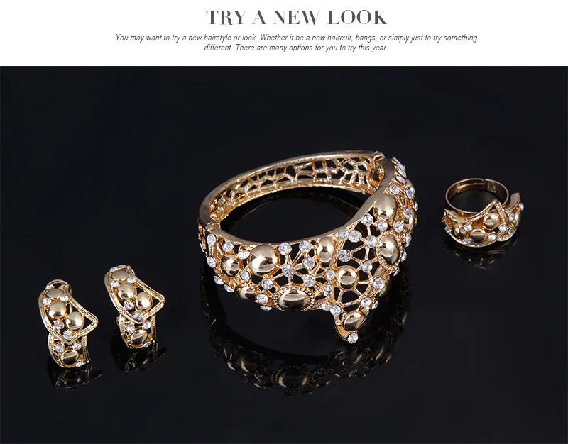 Европейский и американский винтажный популярный комплект свадебных украшений с ожерельем и серьгами для невесты