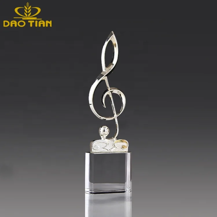 Cheap wholesale high quality K9 crystal glass music trophy awards trophy cup custom 3d laser engrave crystal music trophy online