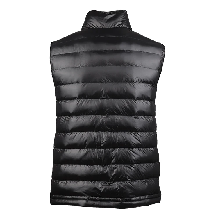 Low Price Windproof Polyester Down Heated Vest With Five Graphene Heating Pads