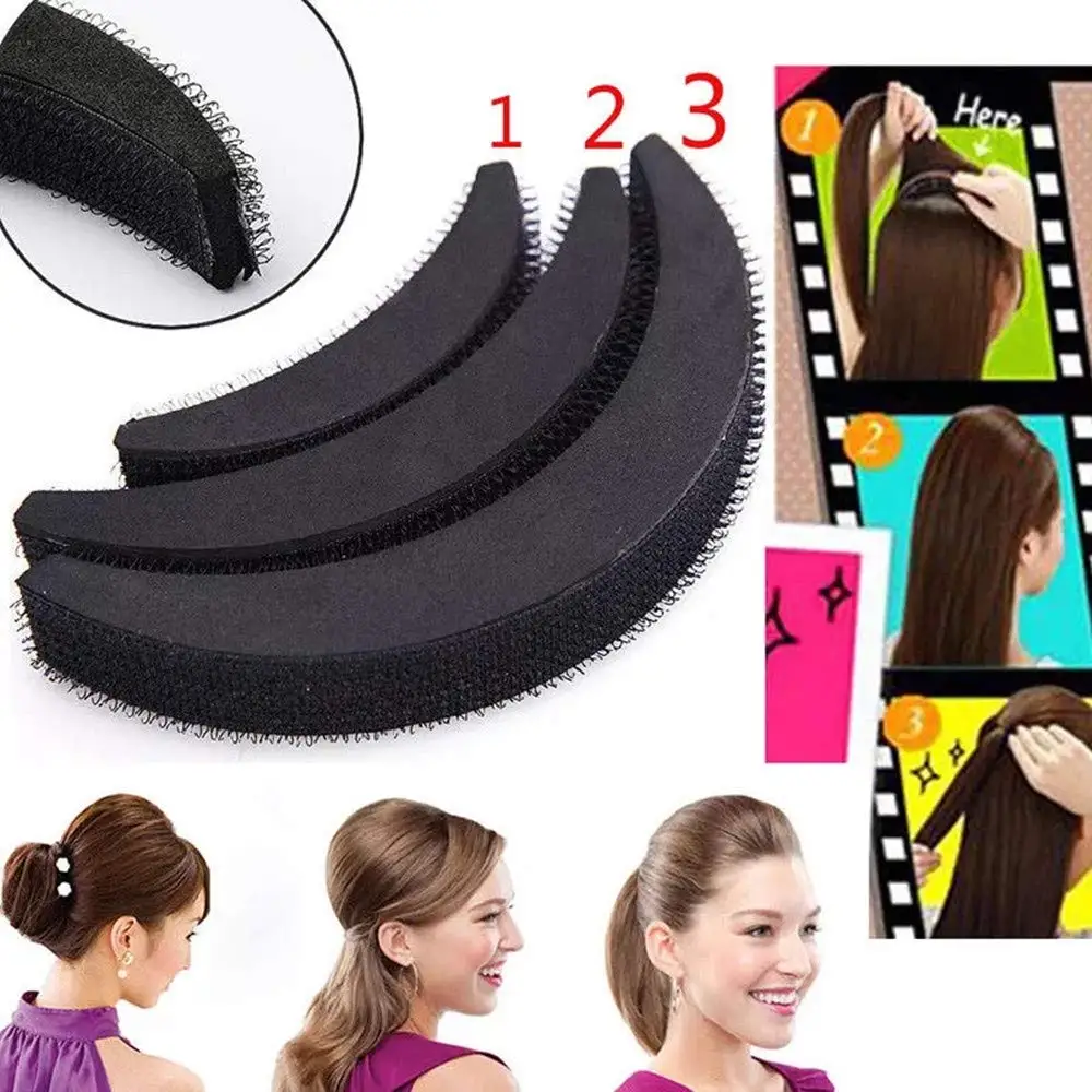 Invisible Fluffy Hair Pad Sponge Clip for updo styling