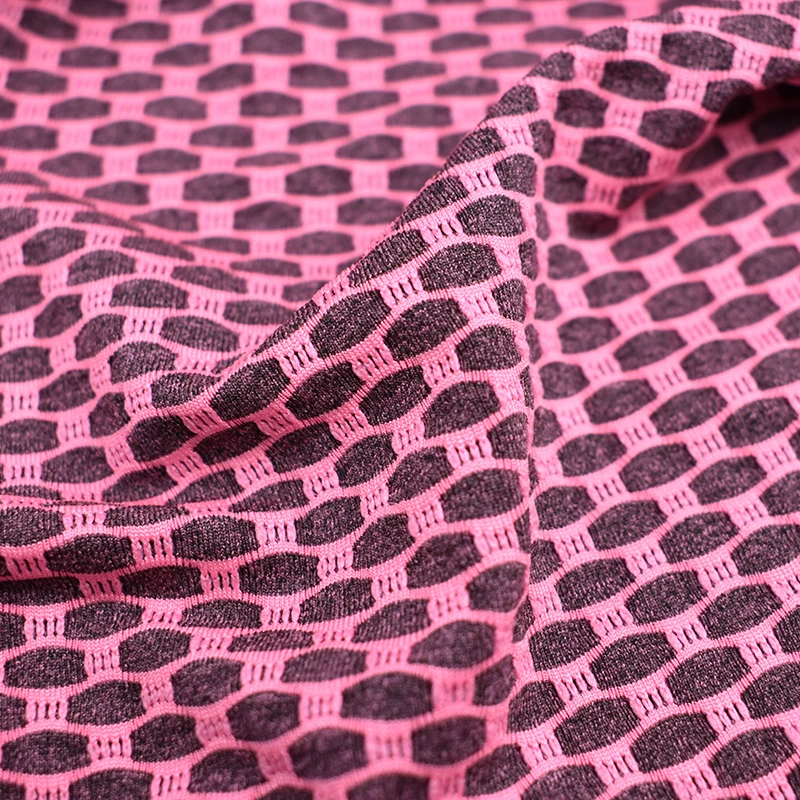 Hot sale High elastic quick dry Solid single jacquard polyester knitted tight spandex lululemon fabric for yoga wear