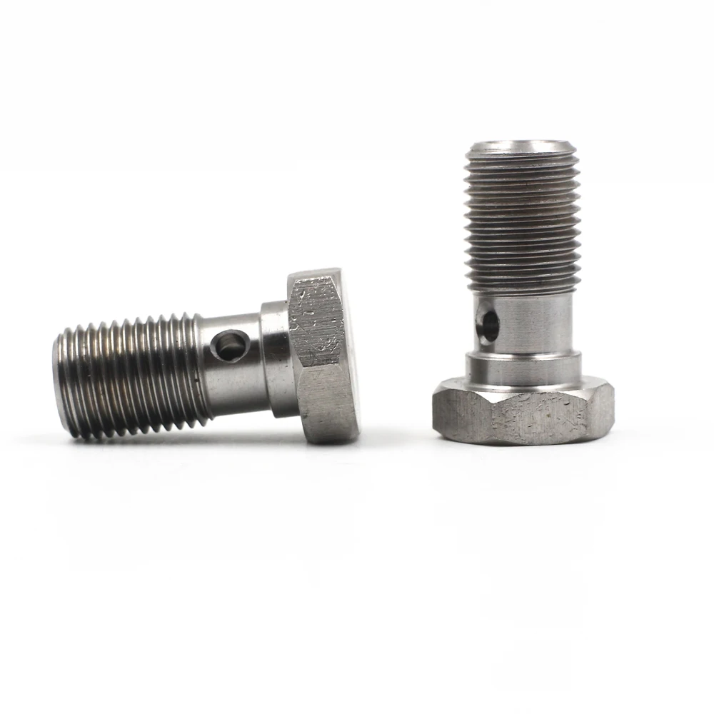 IATF16949 :2016 certifciated M10X1 and 3/8X24 carton steel or stainless steel 304 banjo single hole bolt