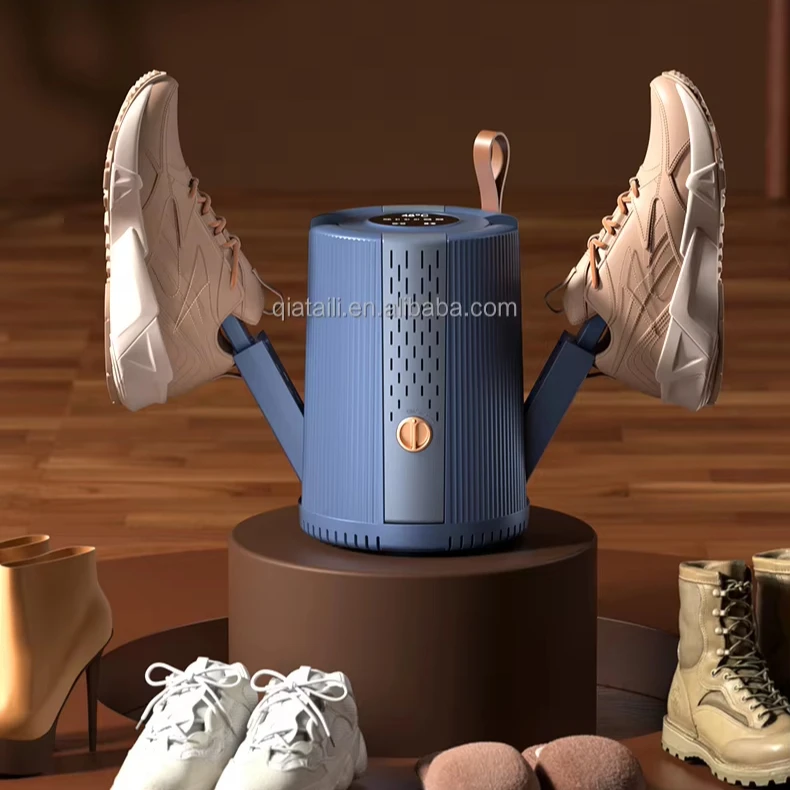 NEW Winter Four Heating Rods Smart Heated Ski Shoe Sock Dryer Deodorizer Foldable Timer Electric UV Boot Shoes Dryer