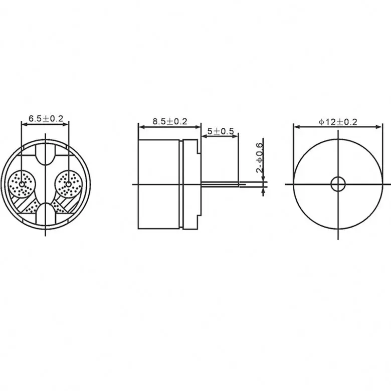  hydz factory sell 5V Micro HY12-3P function for electric products active SMD NORYL game show