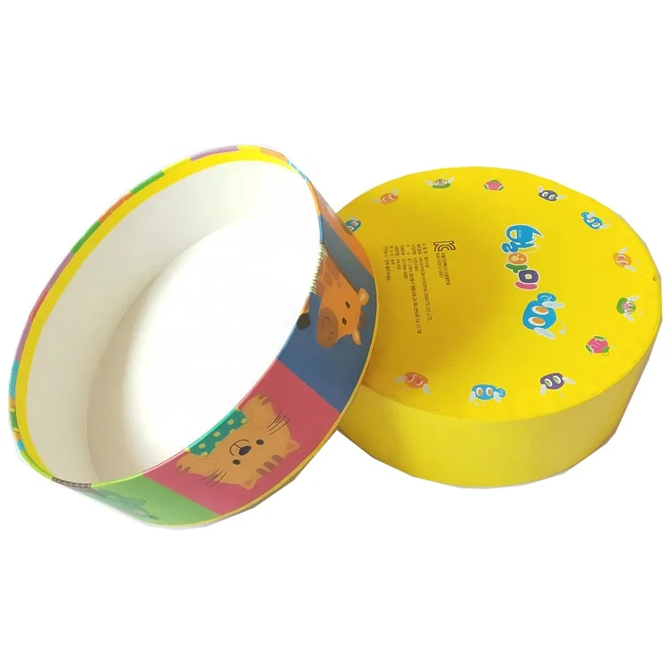 Детская игрушка бумажная упаковка подарочная коробка круглая трубка коробка с крышкой