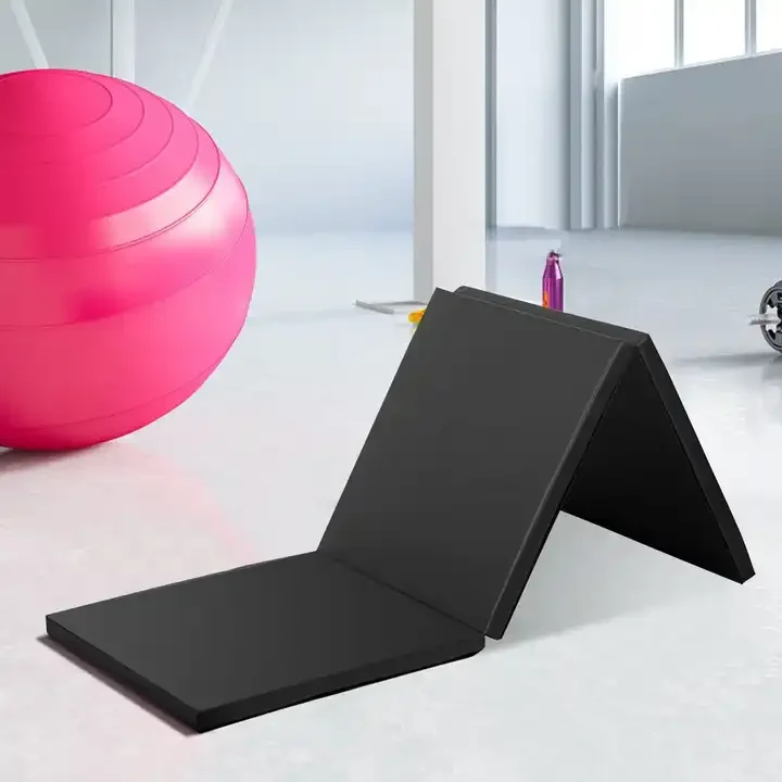 Gymnastics mat manufacturers wholesale three fold sports gymnastics mat home gym fitness equipment