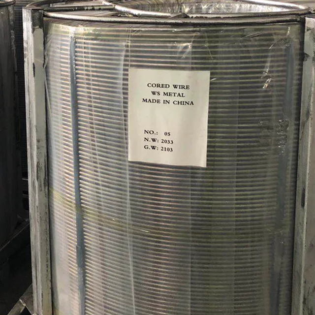 Cored wire CaSi/FeCa/pure Ca from china supplier