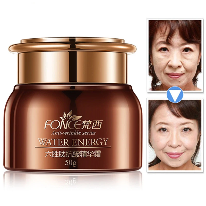 50g Korea Anti Aging Wrinkle Remover Face Cream Dry Skin Hydrating Facial Lifting Firming Day Night Cream Peptide Serum