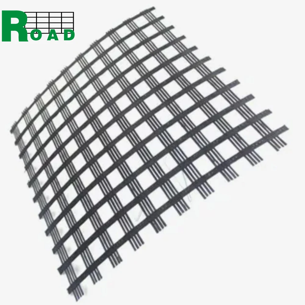 Reinforcement Geogrid Ground Stabilization Civil Engineering Polyester Geogrid 50kn 100kn 150kn