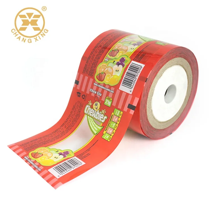 Custom Printing  Candy Wrapper Packaging Film Roll BOPP/CPP Candy Packaging Laminating Roll Film