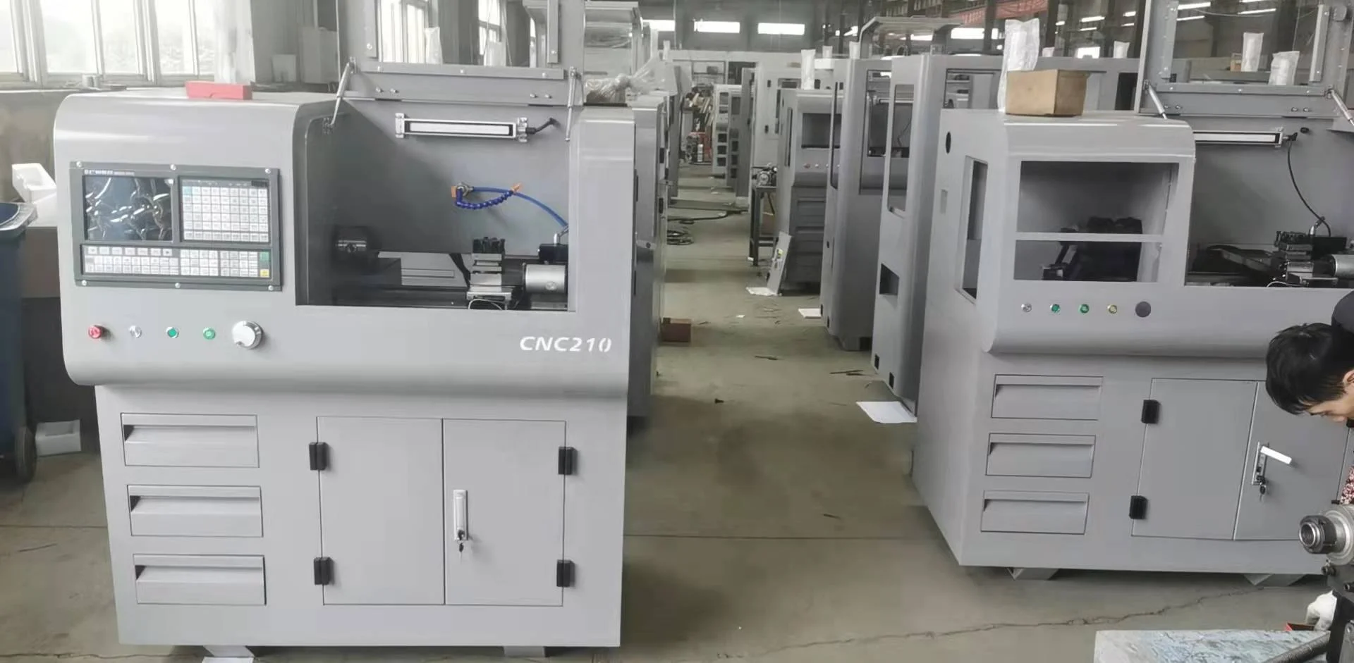 CNC210/400 Mini CNC lathe processing metal turning cnc lathe benchtop CNC lathe