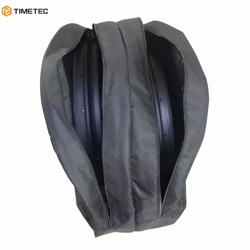 29ER MTB Double WHEELS BAG PADDED Bicycle Packing WITH HAND BELT INNER POCKET HUB PROTECT