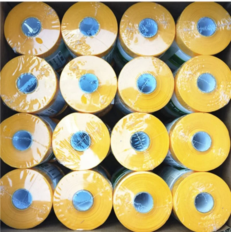 Car Automotive Pre Taped Auto Paint Masking Plastic Film Heat Resistant Pre-Taped Masking Film For Exterior Wall Painting