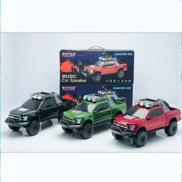 2021 New Truck Speaker WS589  Wireless TWS USB TF FM Car Speaker