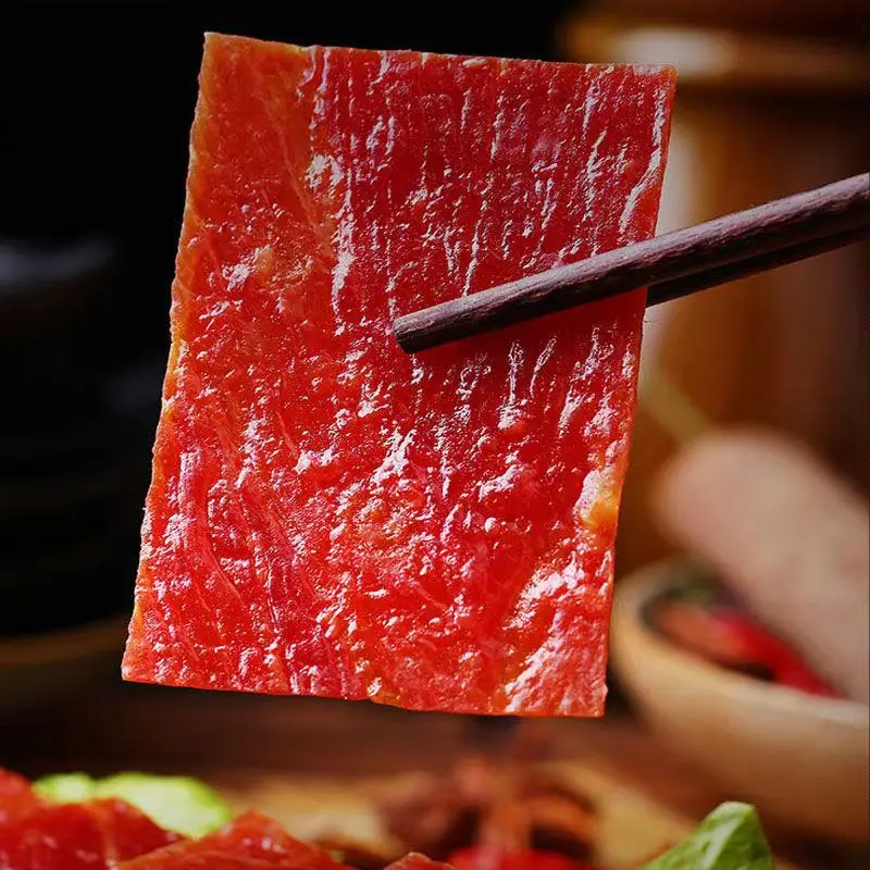 
BESTORE Chinese special flavor snacks original flavor dried pork cooked delicious dried meat casual food 