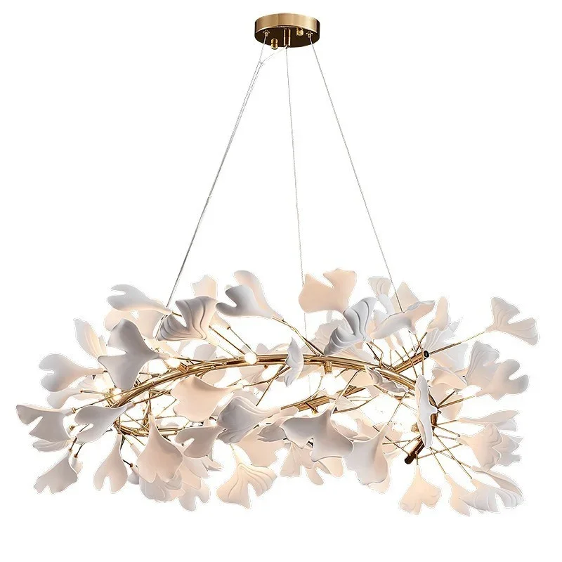 PostModern Petal Flower Chandeliers and Suspensions Decorative Chandelier Led Luxury Crystal Chandelier & Luminaires Hotel Villa