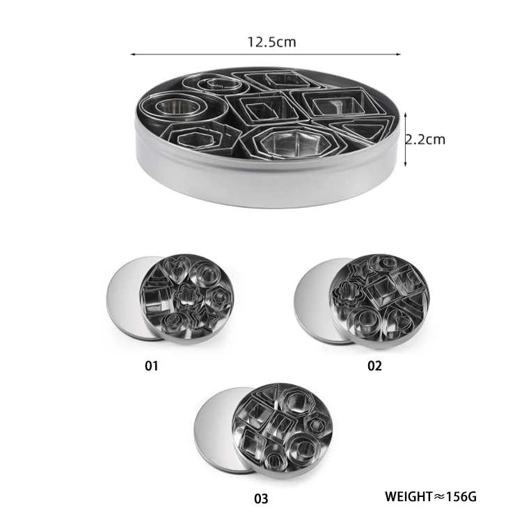 Bakeware Cookie Tools Custom Stainless Steel Pie Pizza Cookie Cutter Round