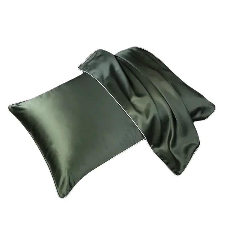 6A Grade Mulberry Silk Satin Pillowcase Manufacturer Luxury Custom Size 100% Silky Pillow Case Cover for Hair and Skin Pure