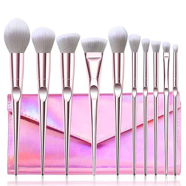  Professional Pink Free Sample Glitter Cosmetics Makeup Brush