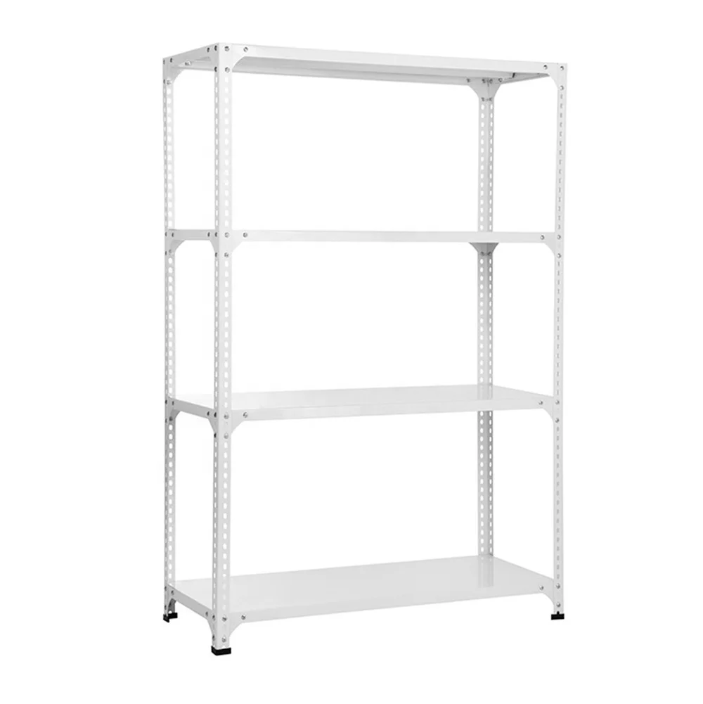 Оптовая продажа, легкие железные стеллажи без болта, металлическая угловая полка для хранения, стальная стойка