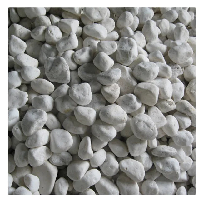 natural marble stone pebbles snow white stone garden finishing for pool