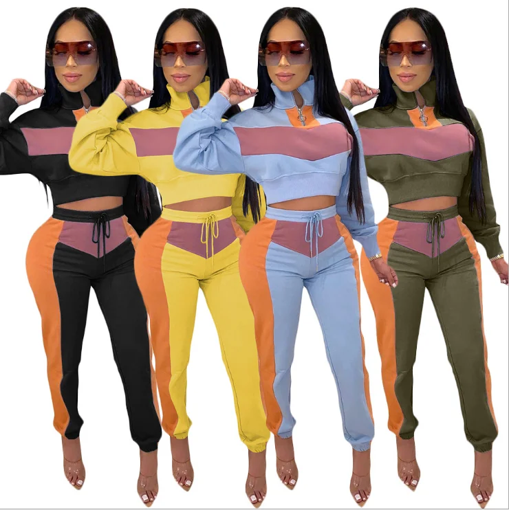 
2020 Fall Casual Women Clothing Jogger Pants 2 Piece Sets 