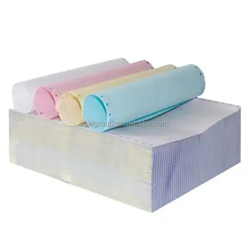 Manufacturer 3 plys 4ply continuous copy computer forms carbonless paper