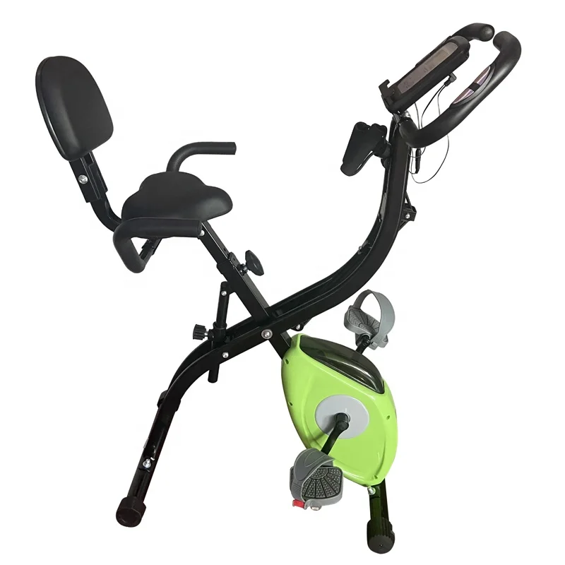 Новый велосипед Крытый Фитнес лежачий x-магнитный складной велотренажер с приложением