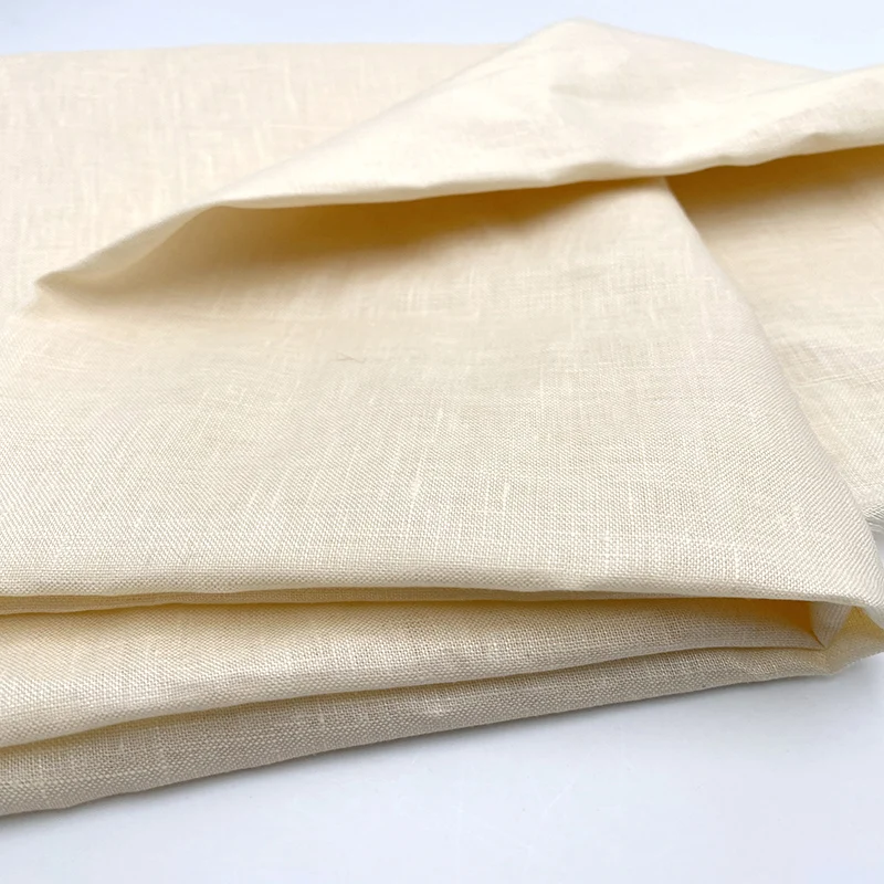 Hot product 100% linen fabric 14*14  for dress  100 linen fabric