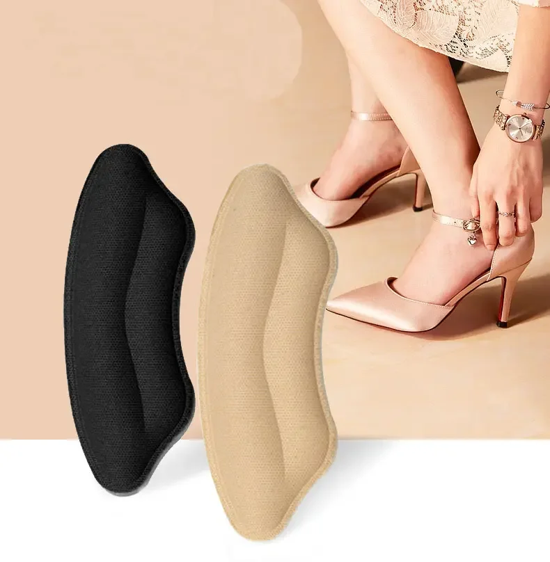 Strong paste, self-adhesive leather high heel sports foot bed for elasticized shoes to prevent heel pad from being too large.