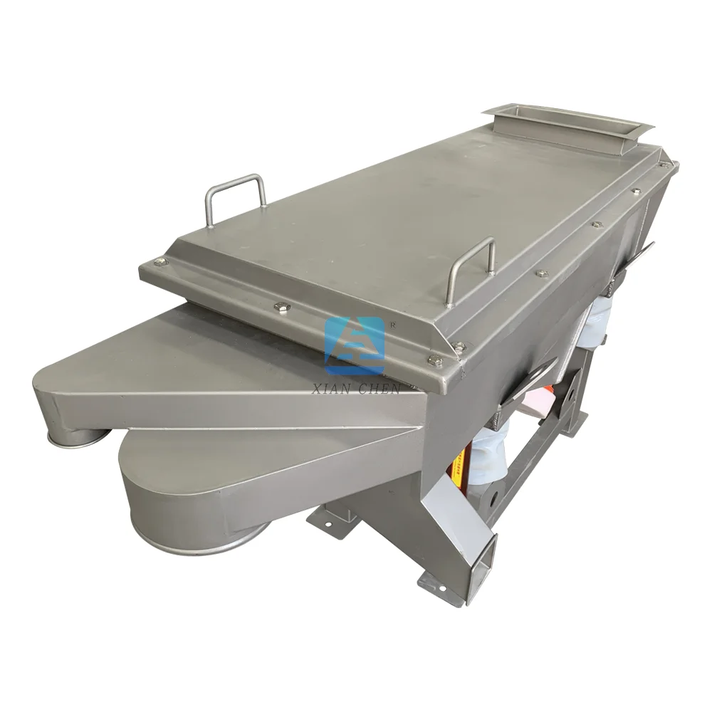 Industrial Vibrating Sieve Silica Sand Vibration Screen Linear Vibrating Screener Sand Sieving Machine