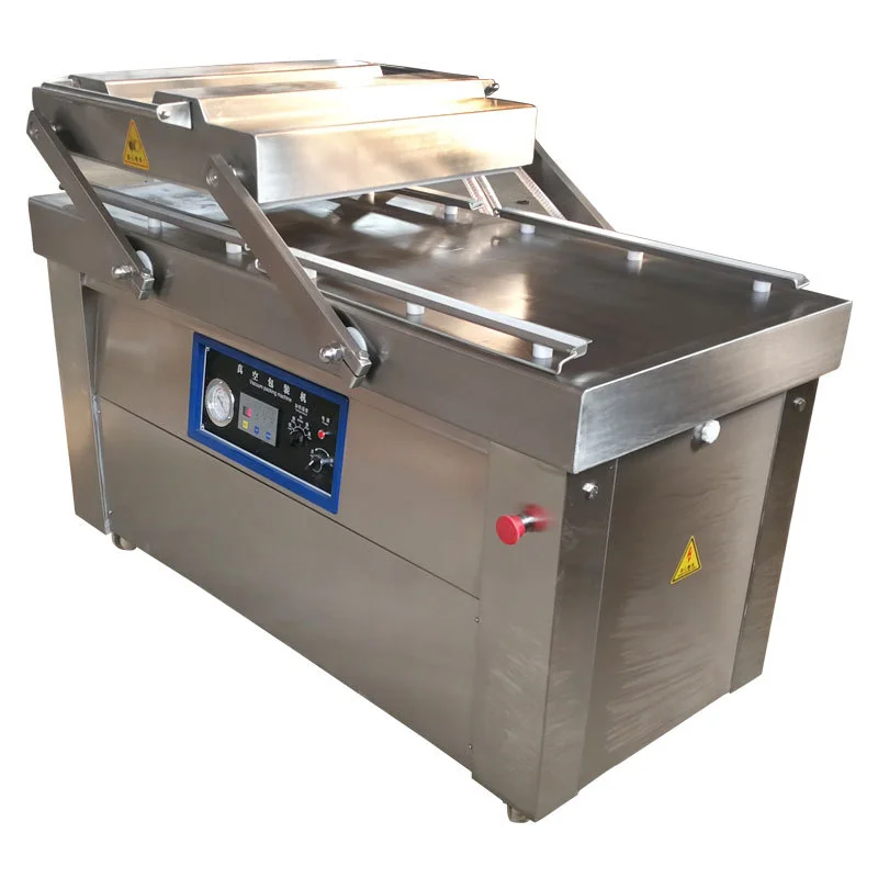 Automatic Double Chamber Food Vacuum Packing Machine keep food fresh Shrimp Vacuum Packer for Meat Sausage fish Packing Machine
