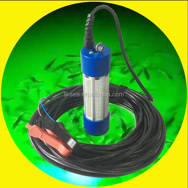 Best price led underwater fishing light 100W lure green  marine torpedo fishing light