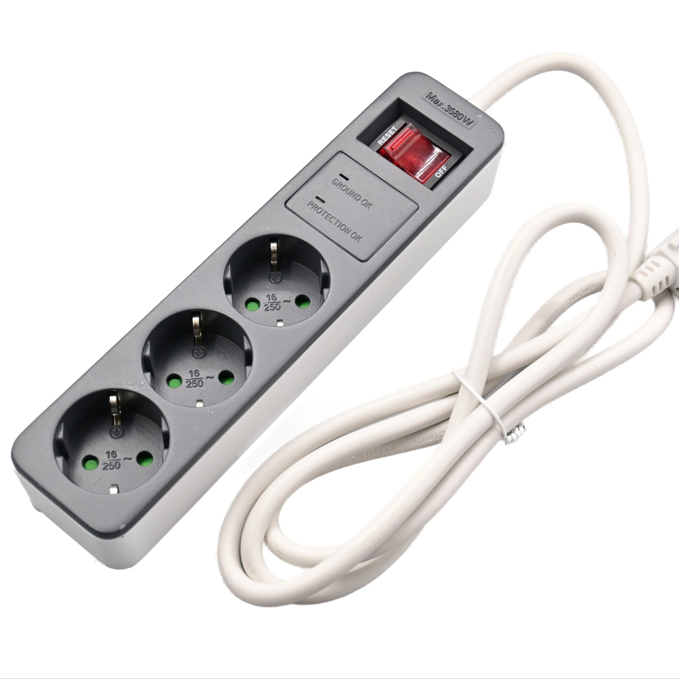 E-SUN Intuitive Interface Surge Protector Plugs And Socket Electrical Extension Power Strip Eu Electric Switch Machine